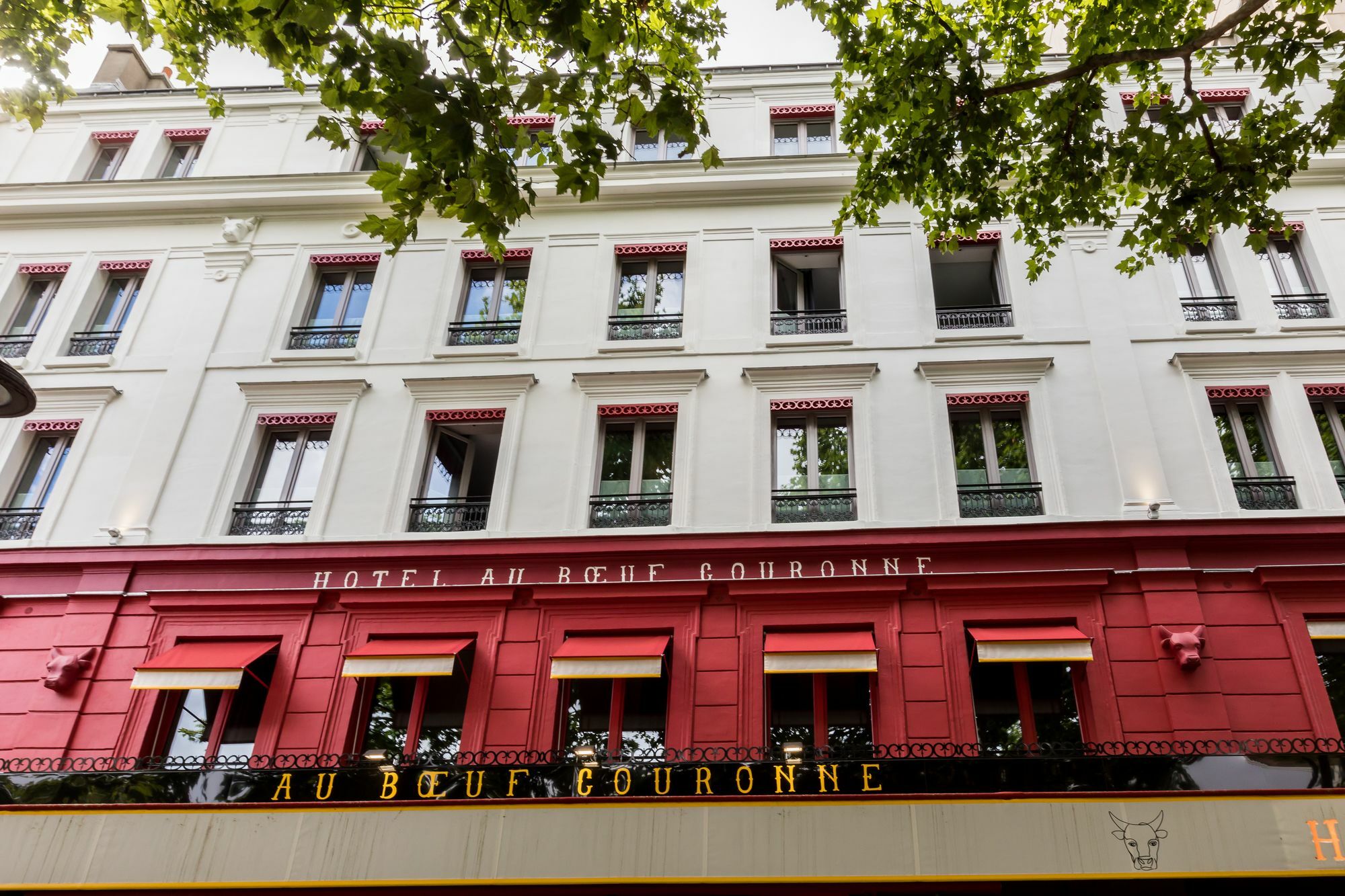 Hotel Restaurant Au Boeuf Couronne Parijs Buitenkant foto